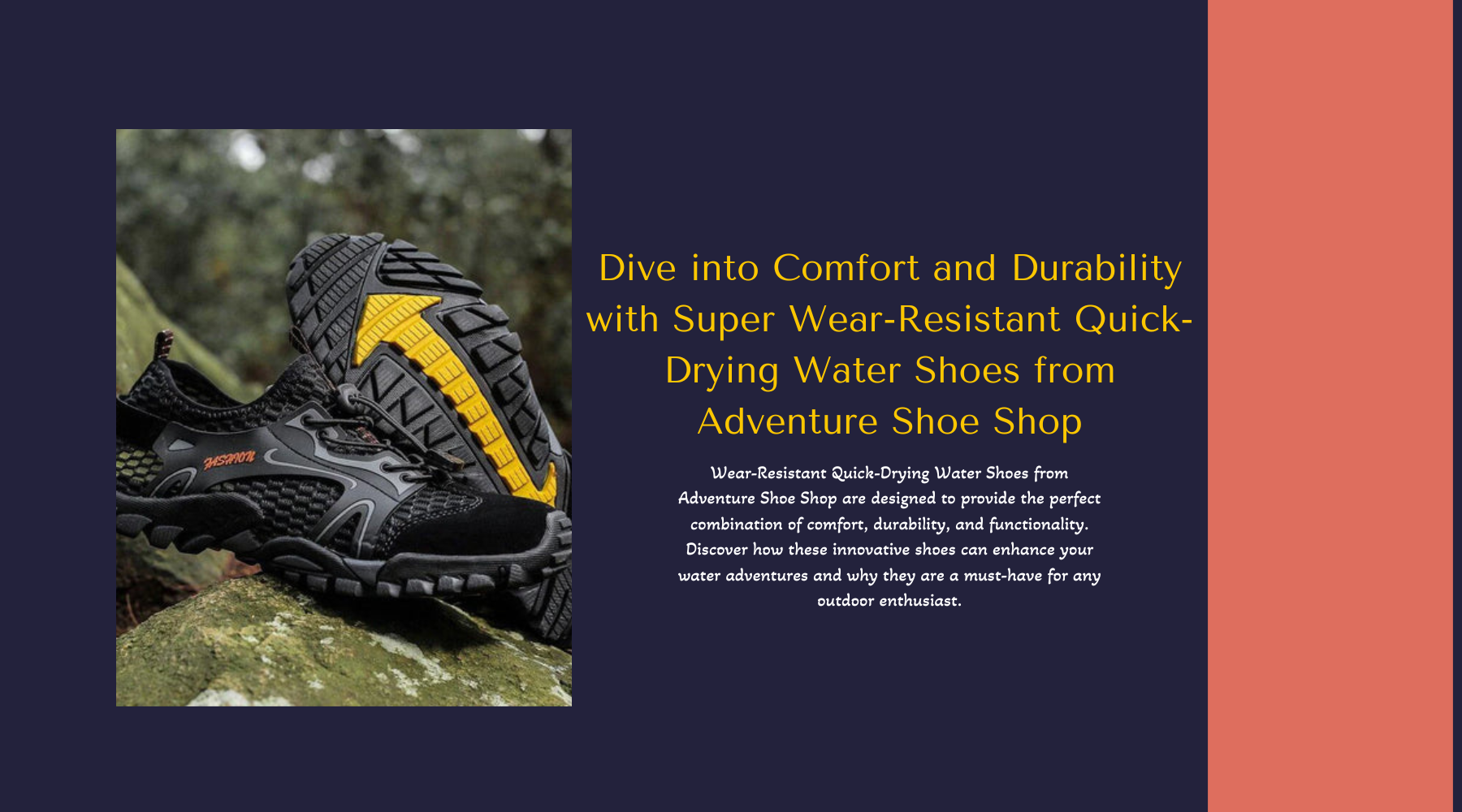 Dive into Comfort and Durability with Super Wear-Resistant Quick-Drying Water Shoes from Adventure Shoe Shop