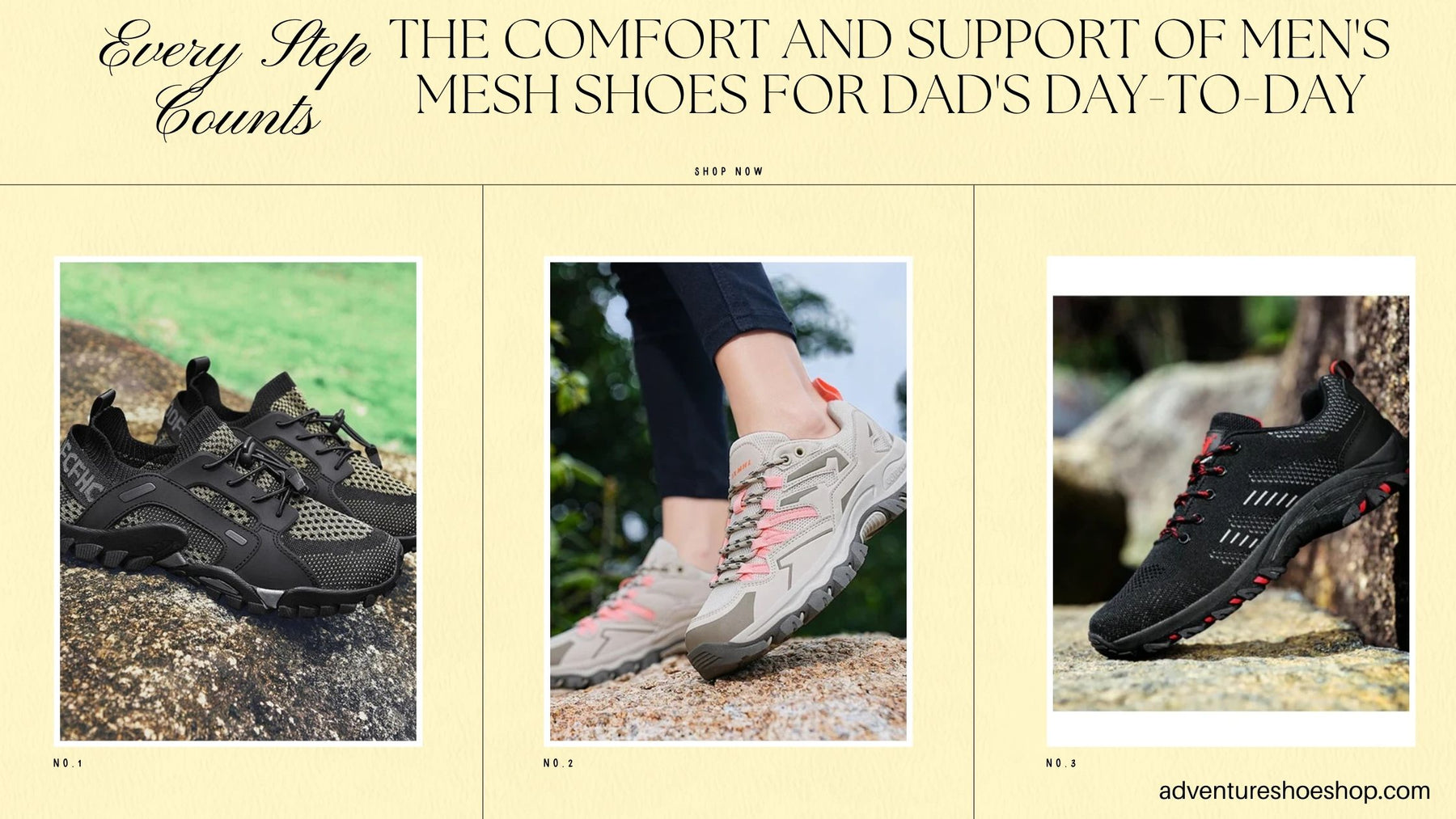 Every Step Counts: The Comfort and Support of Men's Mesh Shoes for Dad's Day-to-Day