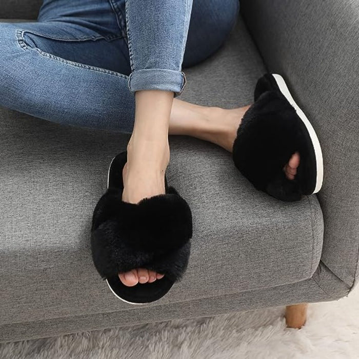 Cross Band Slippers