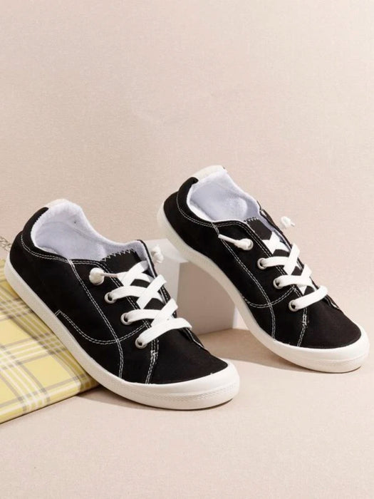 Lace Up Designed Casual Shoes