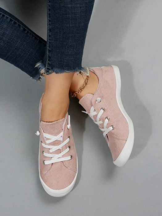 Lace Up Designed Casual Shoes