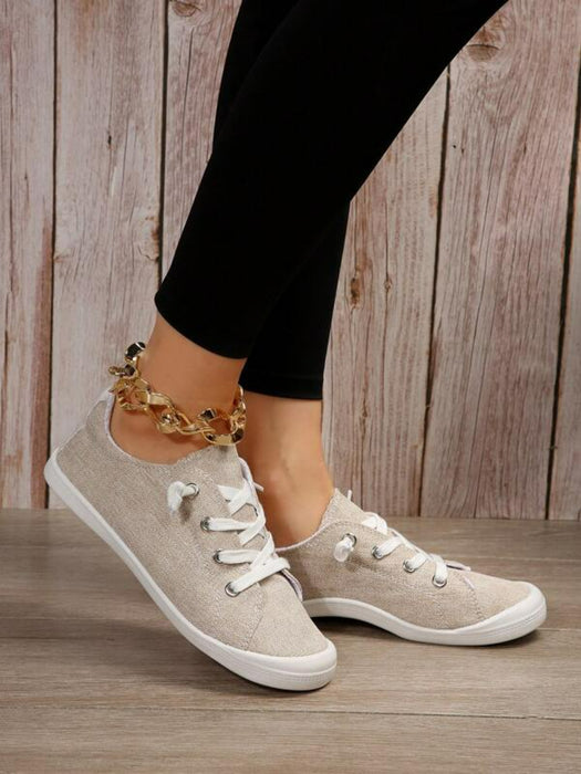 Lace Up Designed Casual Shoes