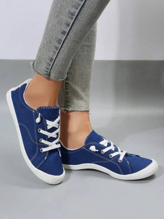 Lace Up Designed Casual Shoes