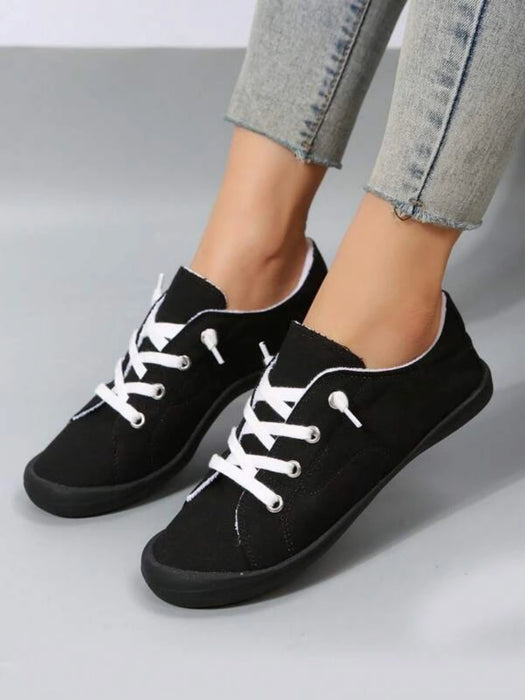 Lace Up Designed Casual Shoes