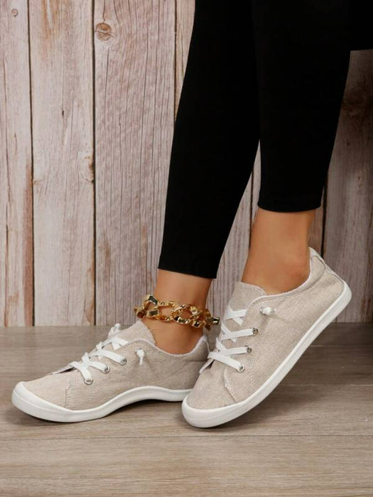 Lace Up Designed Casual Shoes