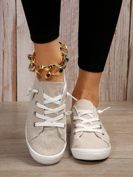 Lace Up Designed Casual Shoes