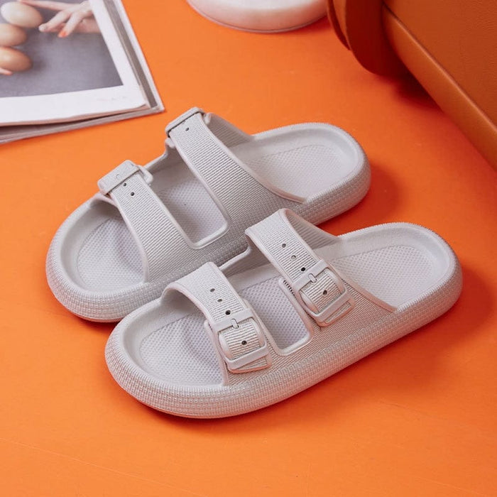 Cushy Cloud Adjustable Buckles Sandals