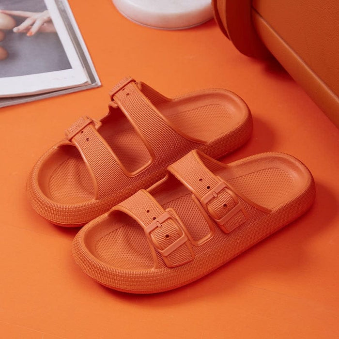 Cushy Cloud Adjustable Buckles Sandals