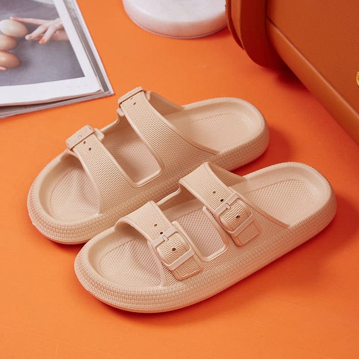 Cushy Cloud Adjustable Buckles Sandals