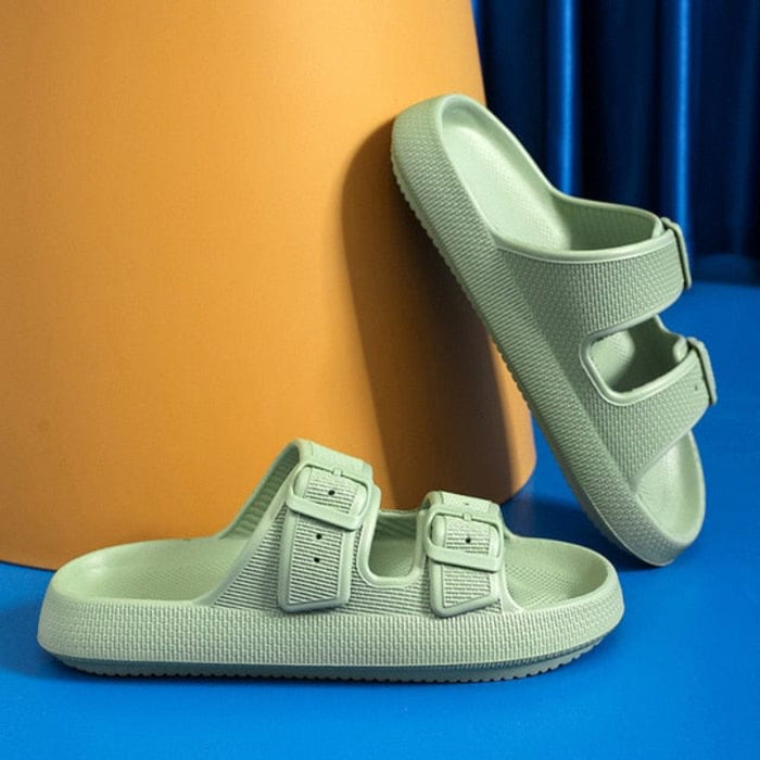 Cushy Cloud Adjustable Buckles Sandals