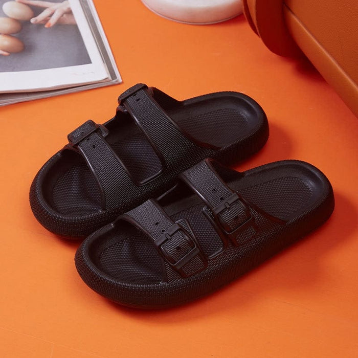 Cushy Cloud Adjustable Buckles Sandals