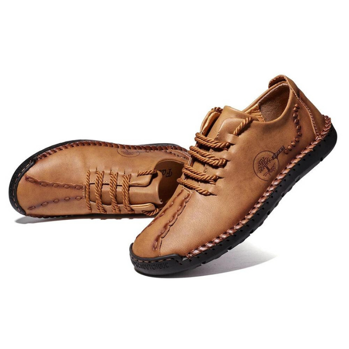 Men's Stitch Design Leather Shoes