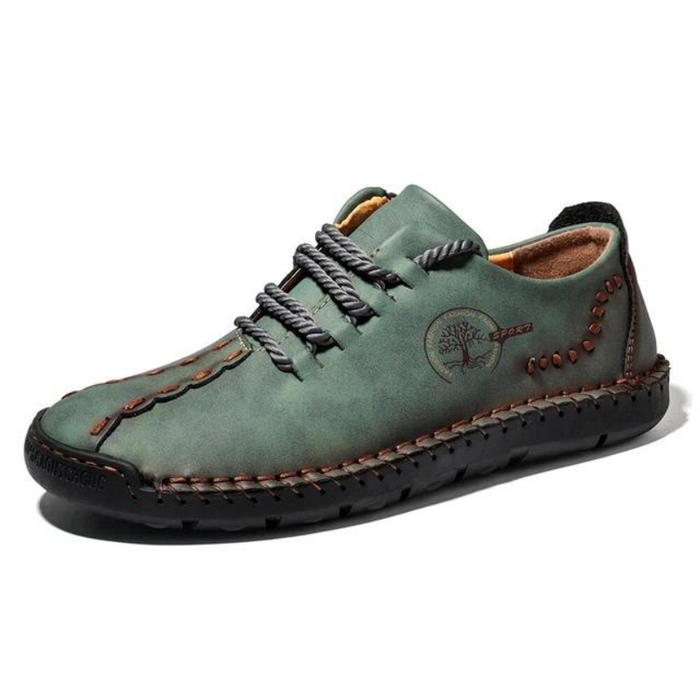 Men's Stitch Design Leather Shoes