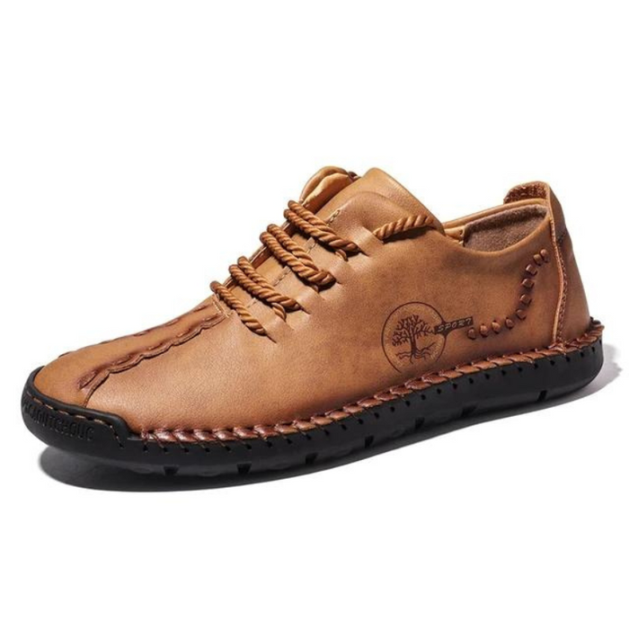 Men's Stitch Design Leather Shoes