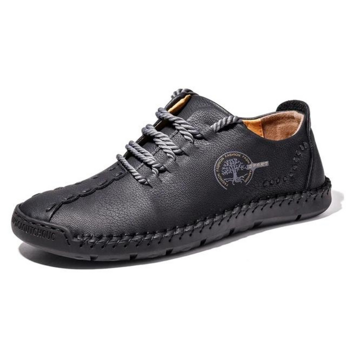 Men's Stitch Design Leather Shoes