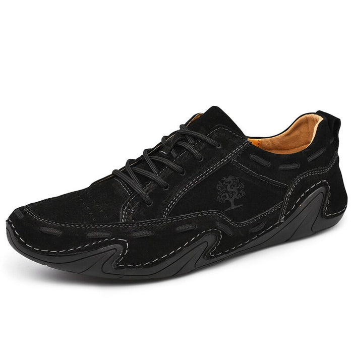 Breathable Leather Autumn Lace Up Shoes