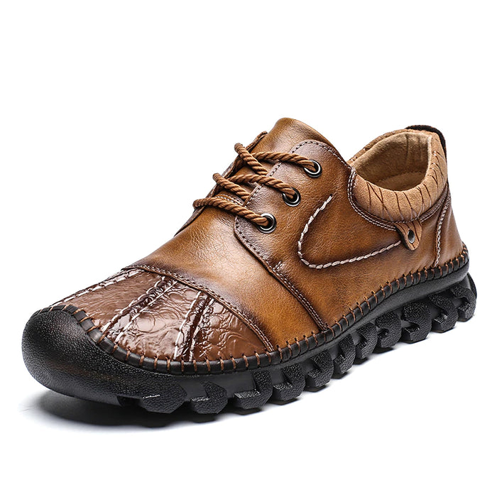 Men's Casual Split Leather Breathable Shoes