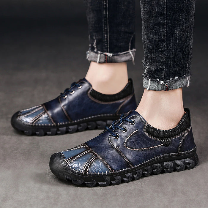 Men's Casual Split Leather Breathable Shoes