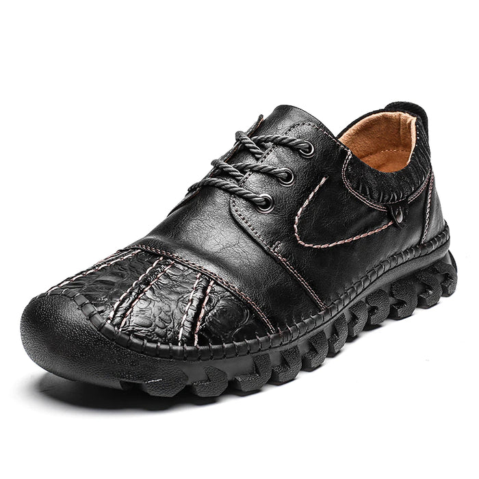 Men's Casual Split Leather Breathable Shoes