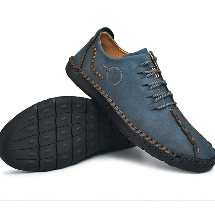 Men's Stitch Design Leather Shoes