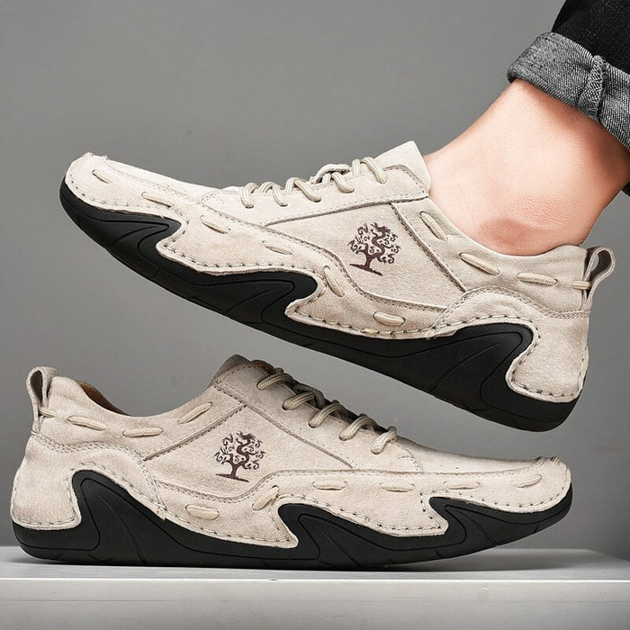 Breathable Leather Autumn Lace Up Shoes