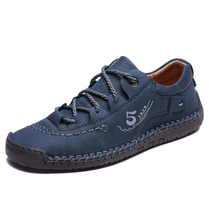 Comfortable Men's Split Leather Flat Shoes