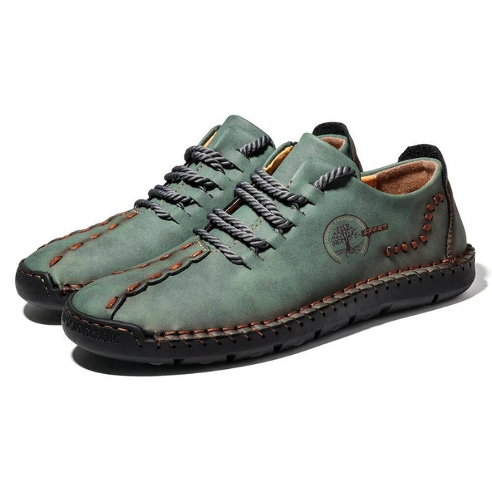 Men's Stitch Design Leather Shoes