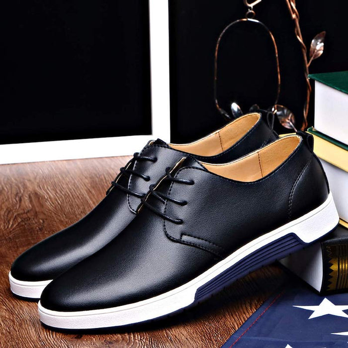 Breathable Summer Casual Leather Shoes