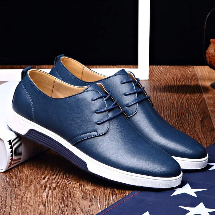 Breathable Summer Casual Leather Shoes